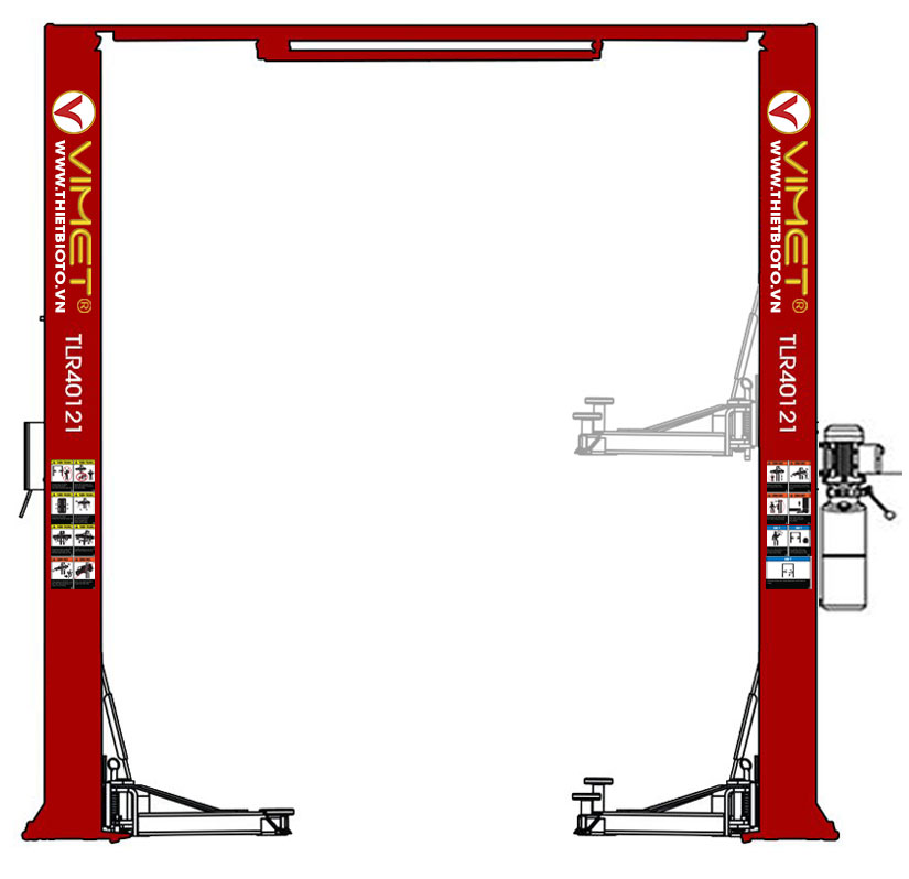 Cầu Nâng Tiêu Chuẩn 2 Trụ VIMET TLR40121