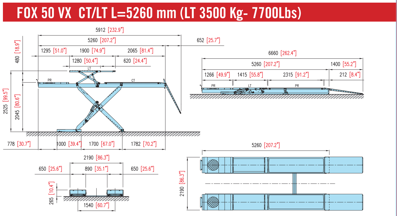 CẦU NÂNG CẮT KÉO FASEP UF50.VX