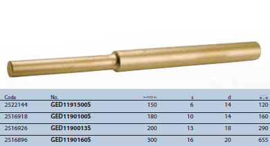 Đột có chốt cường độ lớn 6mm Gedore GED1191500S