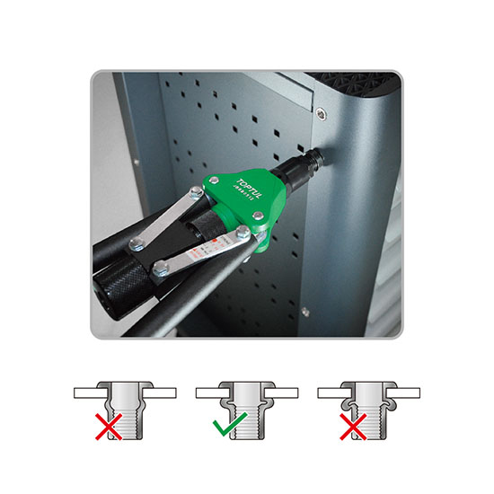 Kìm bấm rive Toptul JBBB0512