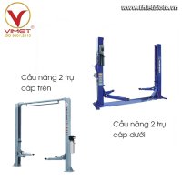 Cầu nâng 2 trụ cáp trên và cáp dưới có gì giống và khau nhau