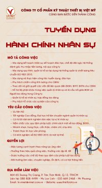 Tuyển dụng HÀNH CHÍNH NHÂN SỰ