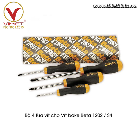 Bộ 4 Tua vít cho Vít ba ke  Beta 1202 /S4