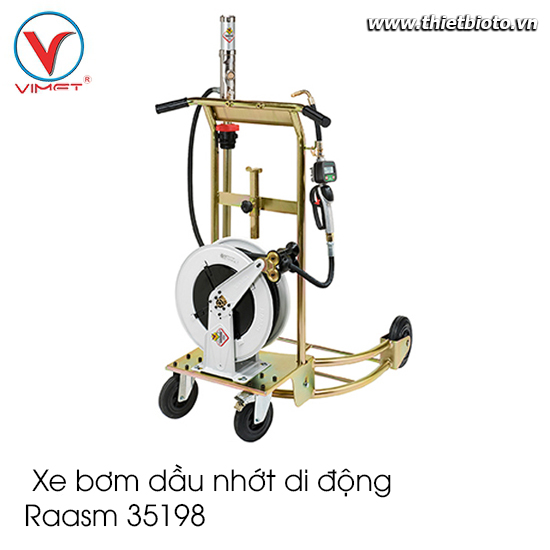 Trụ bơm nhớt di động có đồng hồ đo lưu lượng 20 lít/phút Raasm 35198