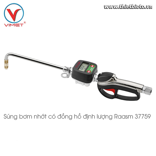 Súng bơm nhớt có đông hồ định lượng Raasm 37759