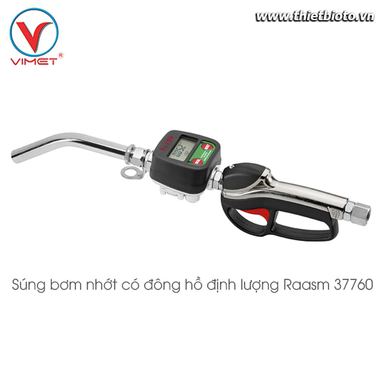 Súng bơm nhớt có đông hồ định lượng Raasm 37760