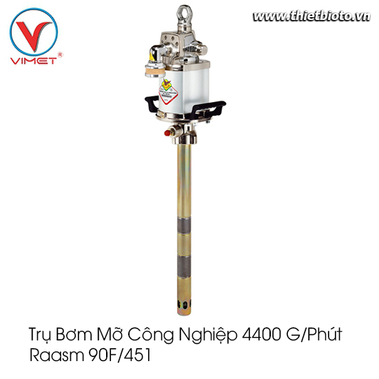 Trụ bơm mỡ  công nghiệp 4400 g/phút Raasm 90F/451