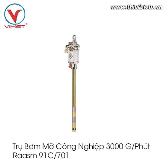 Trụ bơm mỡ  công nghiệp 3000 g/phút Raasm 91C/701