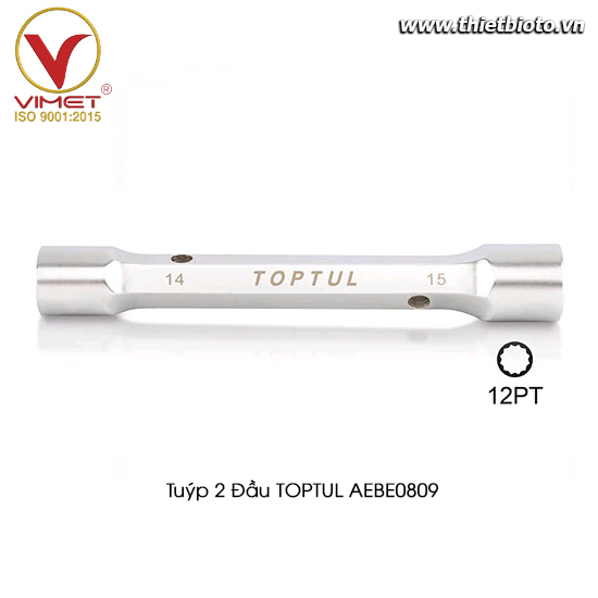 Cờ lê 2 đầu tuýp bông TOPTUL AEBE0809