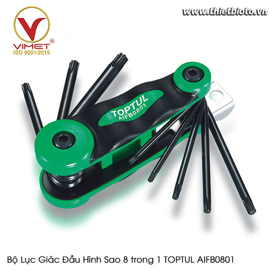 Bộ Lục Giác Đầu Hình Sao 8 trong 1 TOPTUL AIFB0801