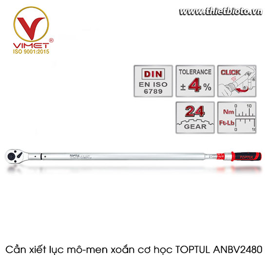 Cần xiết lực mô-men xoắn cơ học TOPTUL ANBV2480