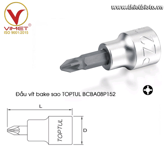 Đầu vít bake sao 1/4