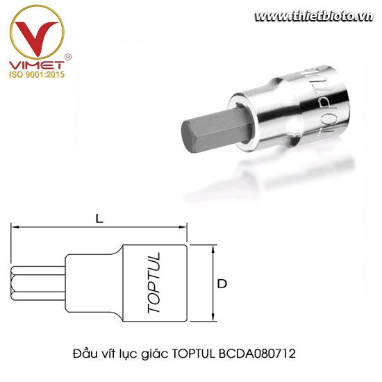 Đầu vít lục giác 1/4