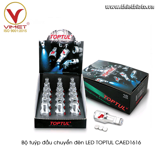 Bộ tuýp đầu chuyển đèn LED TOPTUL CAED1616