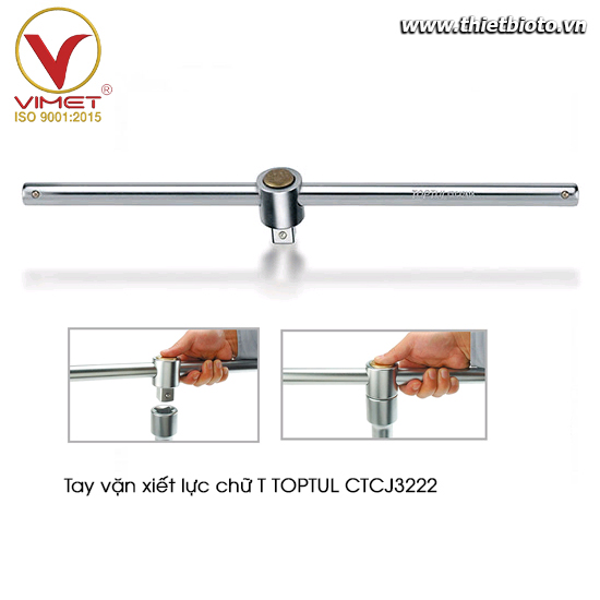 Tay vặn xiết lực chữ T TOPTUL CTCJ3222