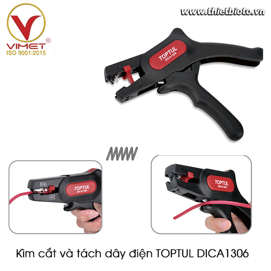 Kìm cắt và tách dây điện TOPTUL DICA1306