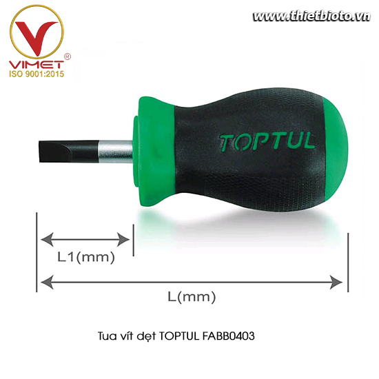 Tua vít dẹt TOPTUL FABB0403