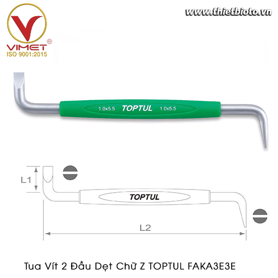 Tua vít 2 đầu dẹt chữ Z TOPTUL FAKA3E3E