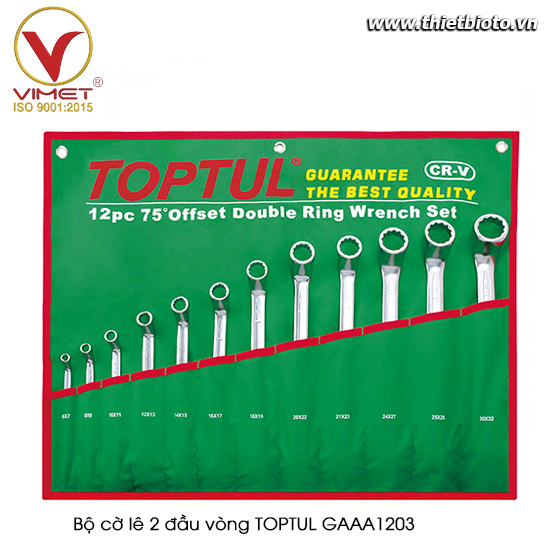 Bộ cờ lê 2 đầu vòng TOPTUL GAAA1203