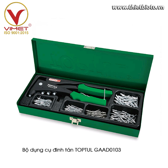 Bộ dụng cụ đinh tán TOPTUL GAAD0103