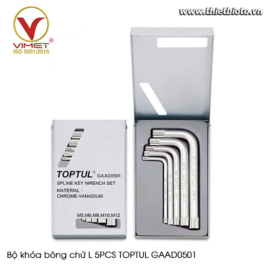 Bộ khóa bông chữ L 5PCS TOPTUL GAAD0501