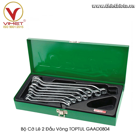 Bộ cờ lê 2 đầu vòng TOPTUL GAAD0804