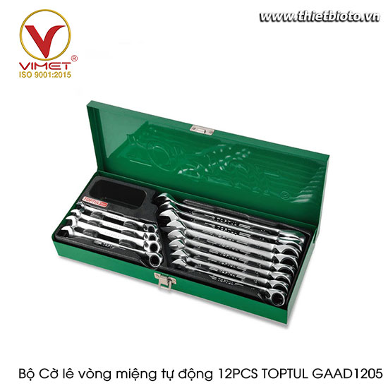 Bộ Cờ lê vòng miệng tự động 12PCS TOPTUL GAAD1205