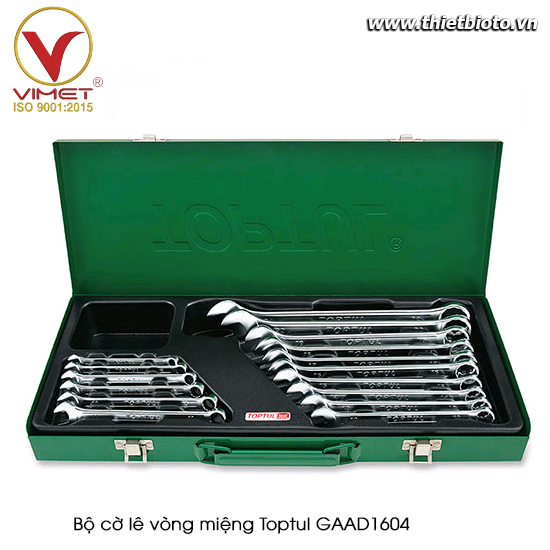 Bộ cờ lê vòng miệng TOPTUL GAAD1604