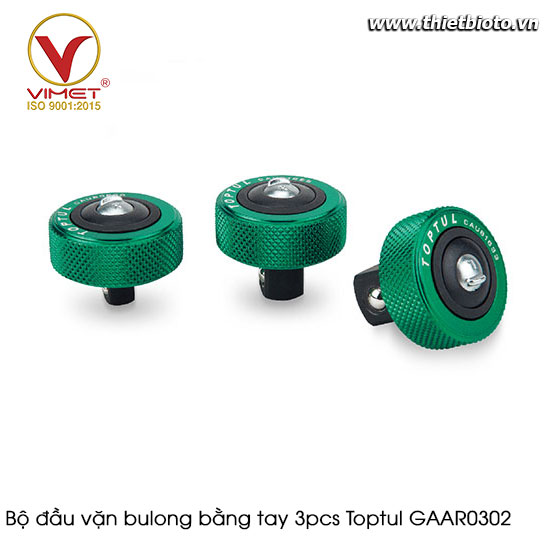 Bộ đầu vặn bulong bằng tay 3pcs Toptul GAAR0302