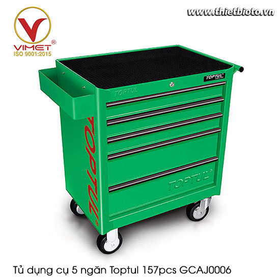 Tủ dụng cụ 5 ngăn 157 chi tiết Toptul GCAJ0006