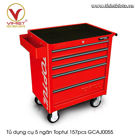 Tủ dụng cụ 5 ngăn Toptul 157 chi tiết GCAJ0055