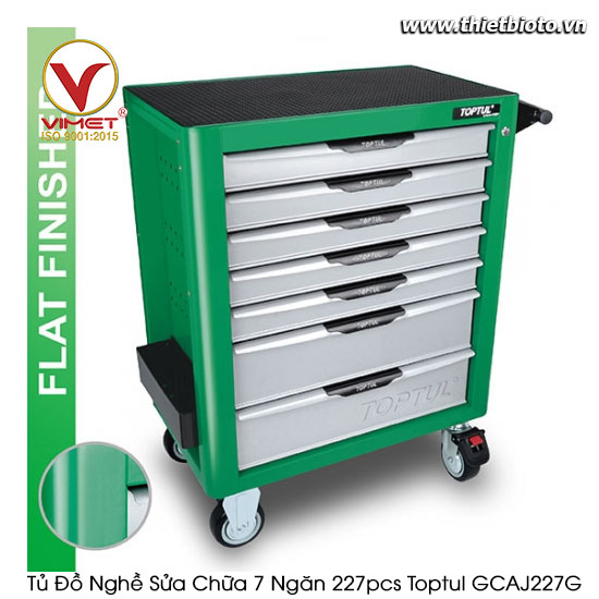 Tủ đồ nghề sửa chữa 7 ngăn 227pcs Toptul GCAJ227G