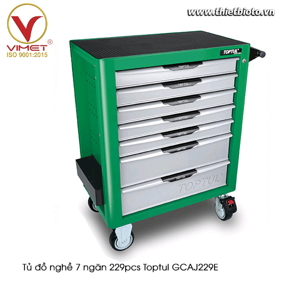 Tủ đồ nghề 7 ngăn 229pcs Toptul GCAJ229E