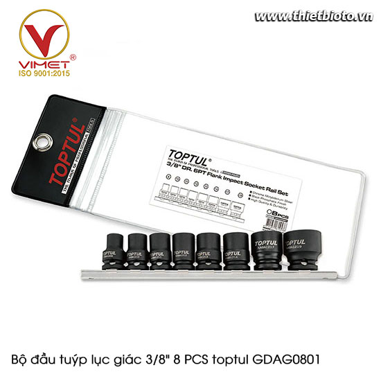 Bộ đầu tuýp lục giác 3/8