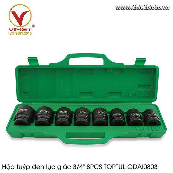 Hộp tuýp đen lục giác 3/4