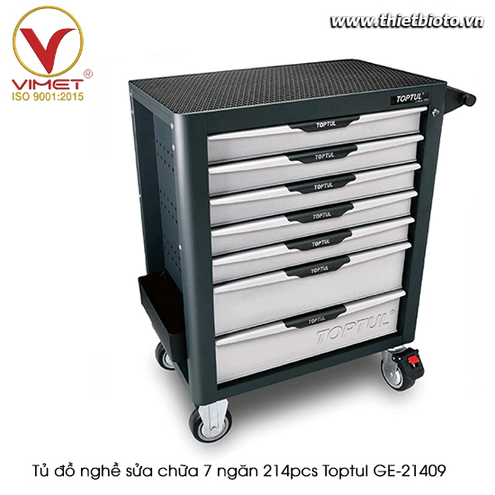 Tủ dụng cụ 7 ngăn 214 chi tiết TOPTUL GE-21409