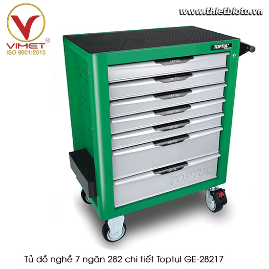 Tủ đồ nghề 7 ngăn 282 chi tiết Toptul GE-28217