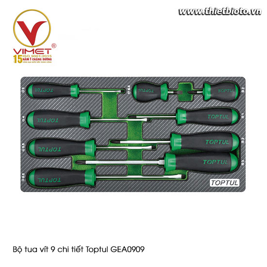 Bộ tua vít 9 chi tiết Toptul GEA0909