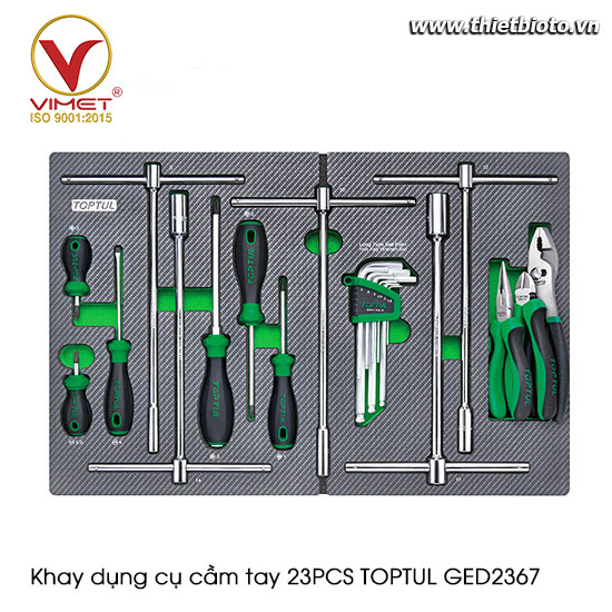 Khay dụng cụ cầm tay 23PCS TOPTUL GED2367