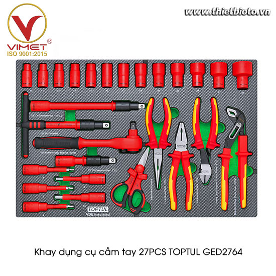 Khay dụng cụ cầm tay 27PCS TOPTUL GED2764