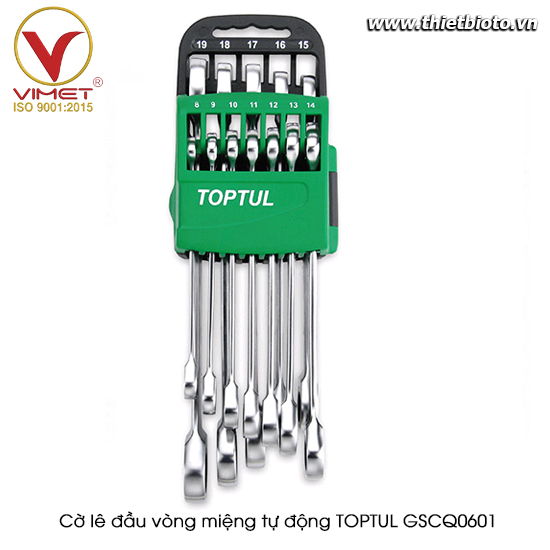 Bộ cờ lê vòng miệng TOPTUL GSCQ0601