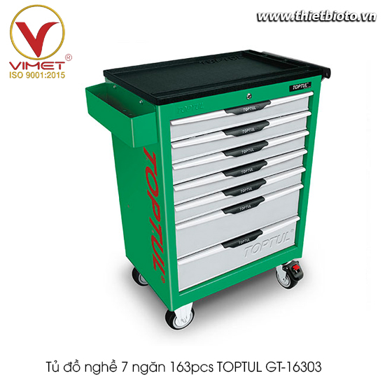 Tủ đồ nghề 7 ngăn 163pcs TOPTUL GT-16303