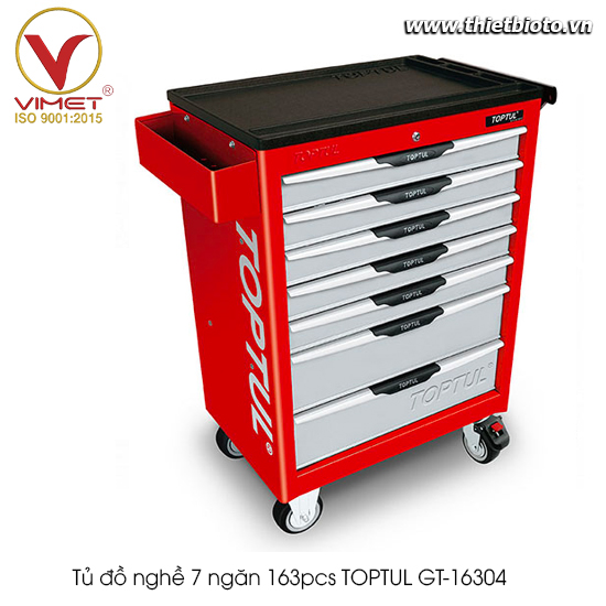 Tủ đồ nghề 7 ngăn 163pcs TOPTUL GT-16304