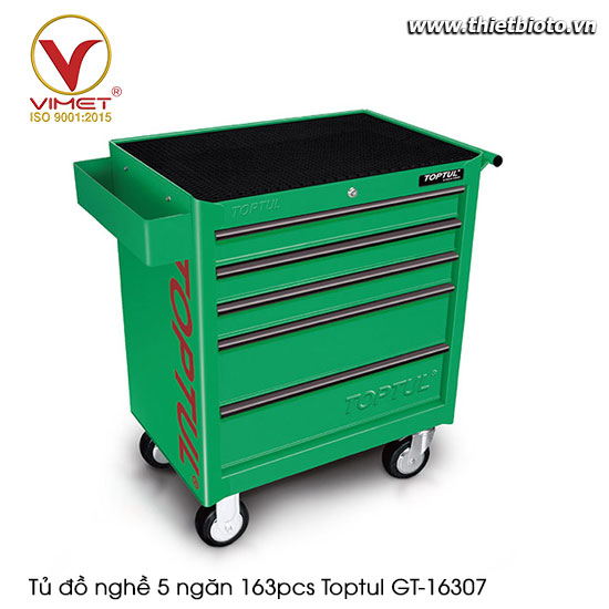 Tủ đồ nghề 5 ngăn 163pcs Toptul GT-16307