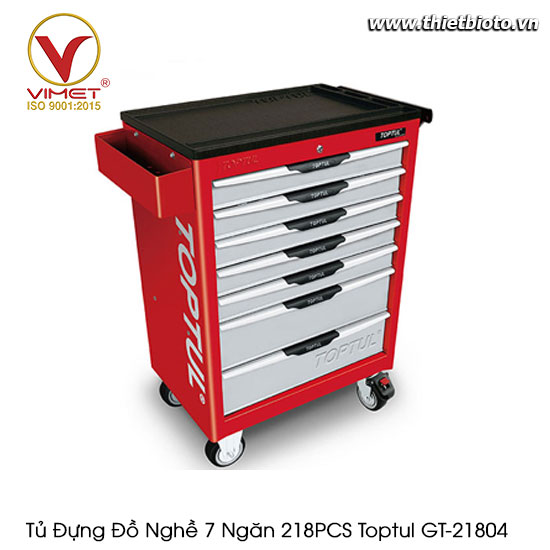 Tủ đựng đồ nghề 7 ngăn 218PCS Toptul GT-21804