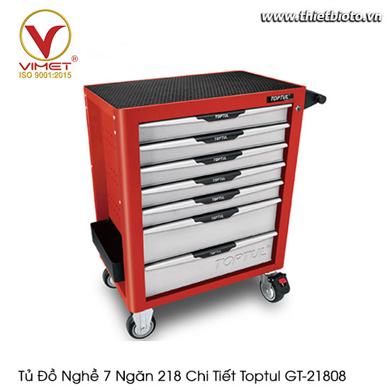 Tủ đồ nghề 7 ngăn 218 chi tiết Toptul GT-21808