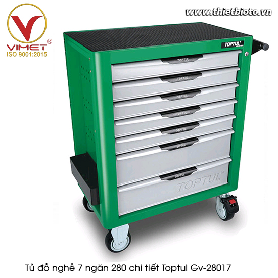 Tủ đồ nghề sửa chữa 7 ngăn 280pcs Toptul GV-28017