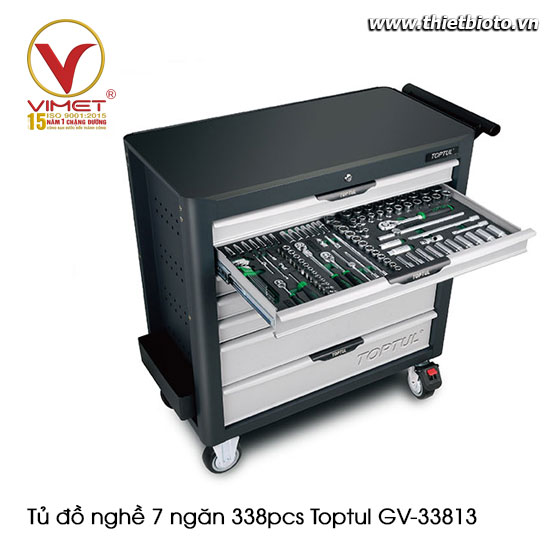 Tủ đồ nghề 7 ngăn 338pcs Toptul GV-33813