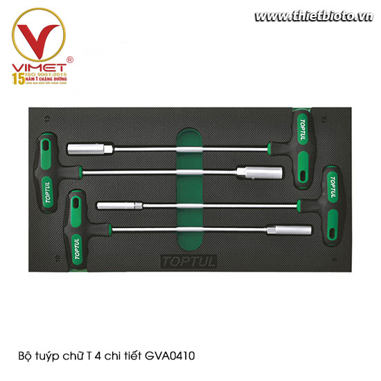 Bộ tuýp chữ T 4 chi tiết TOPTUL GVA0410