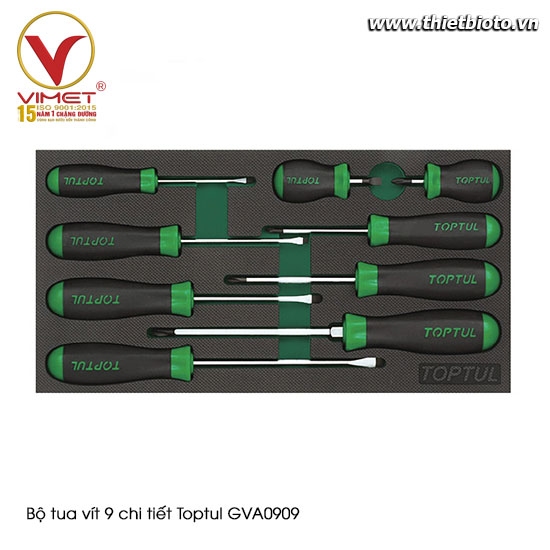 Bộ tua vít 9 chi tiết Toptul GVA0909